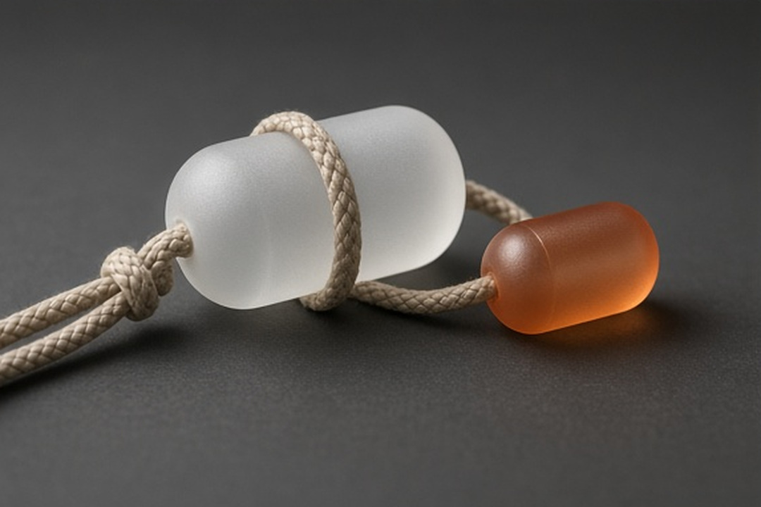 Ultraviolet capsule clipped to a braided cord