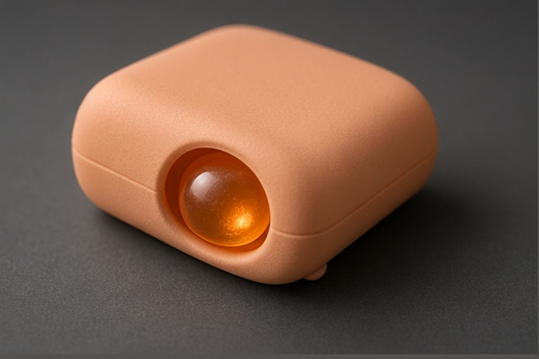 A frosted pocket sleeve holding selected luminous cues