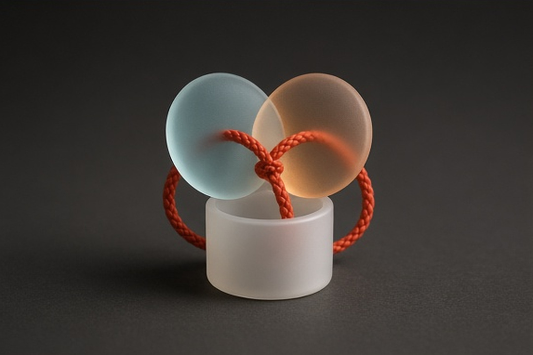 A sleeve released from its cord to represent clearing local cues