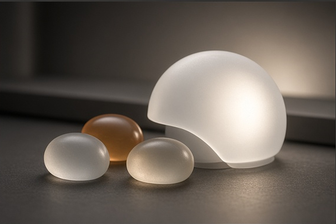 Two separate frosted lenses representing the app and website