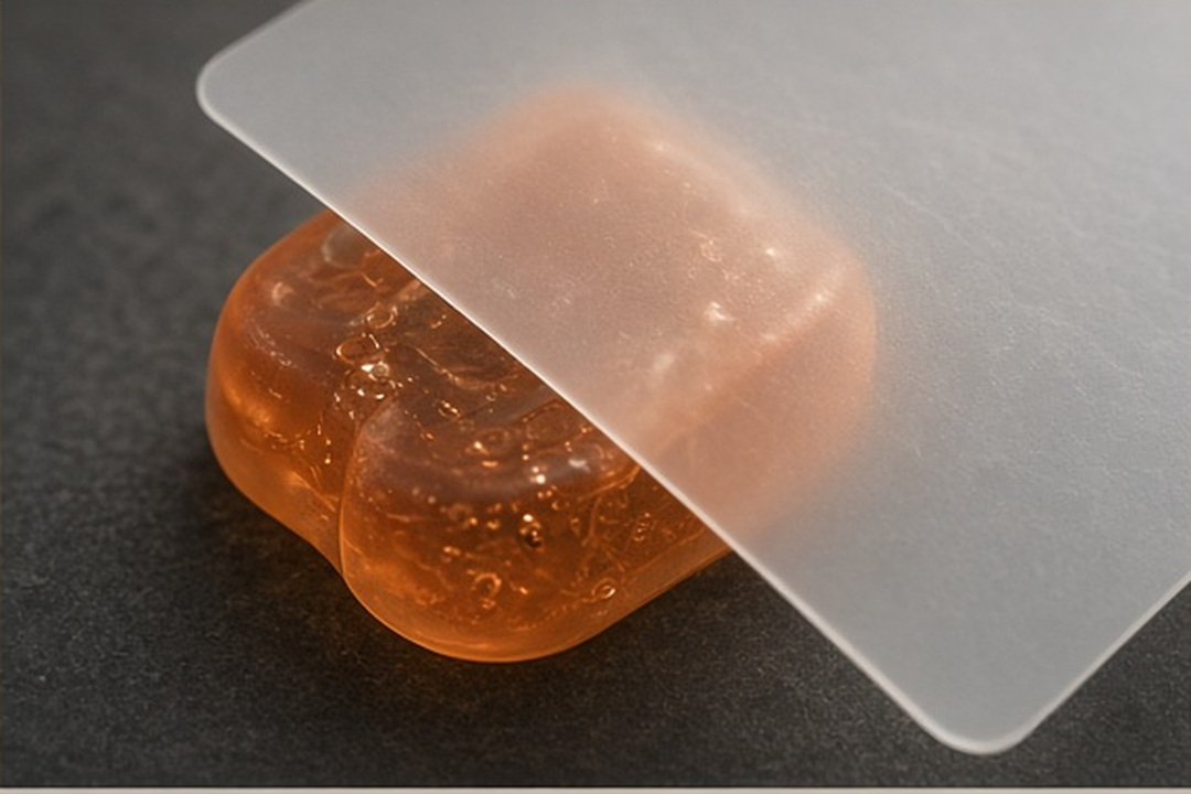 A dated layer of contact film placed over an earlier layer